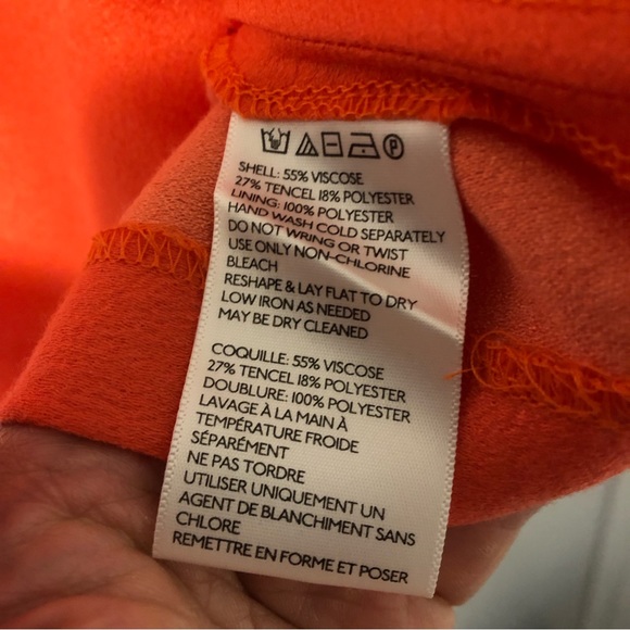 Urban Outfitters Cooperative Strapless Little Orange Dress - Picture 6 of 7